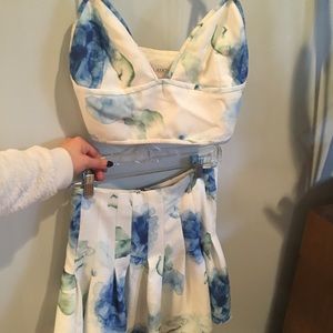 Beautiful floral skirt set